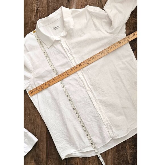 Son of a Tailor 100% Organic Cotton Long Sleeve Button Up, L, White - Picture 5 of 9